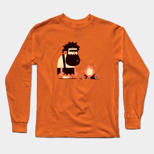 Caveman Fire Long Sleeve T-Shirt